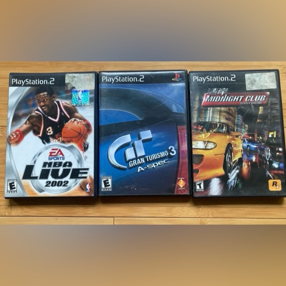 Set of 3 games for Play Station 2
